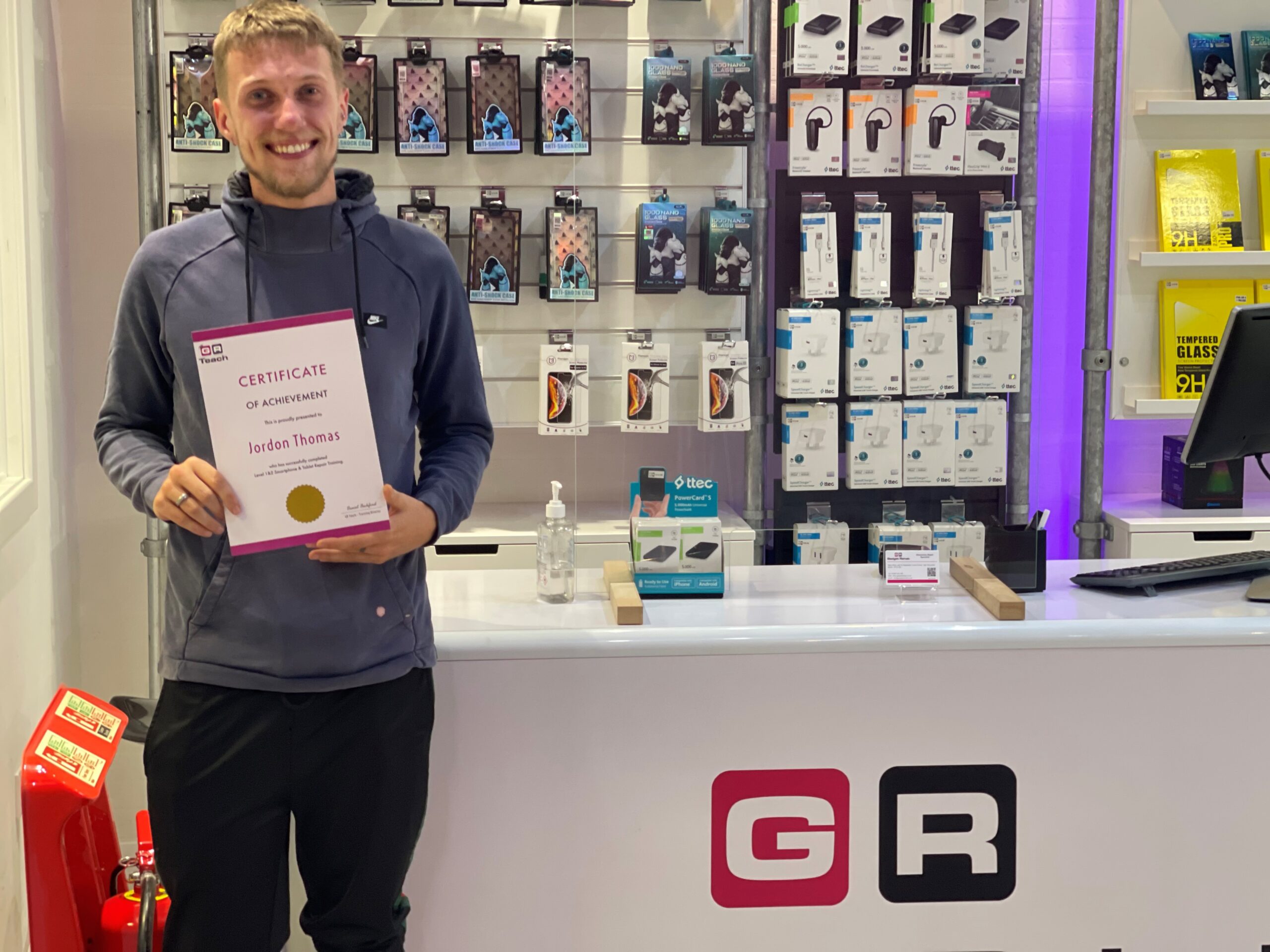 Jordan Thomas achieving his ambitions with Gadget Rehab
